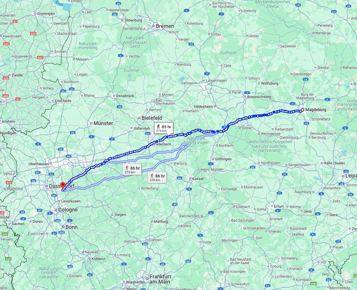 Anreise von Magdeburg Zu Solingen Über 