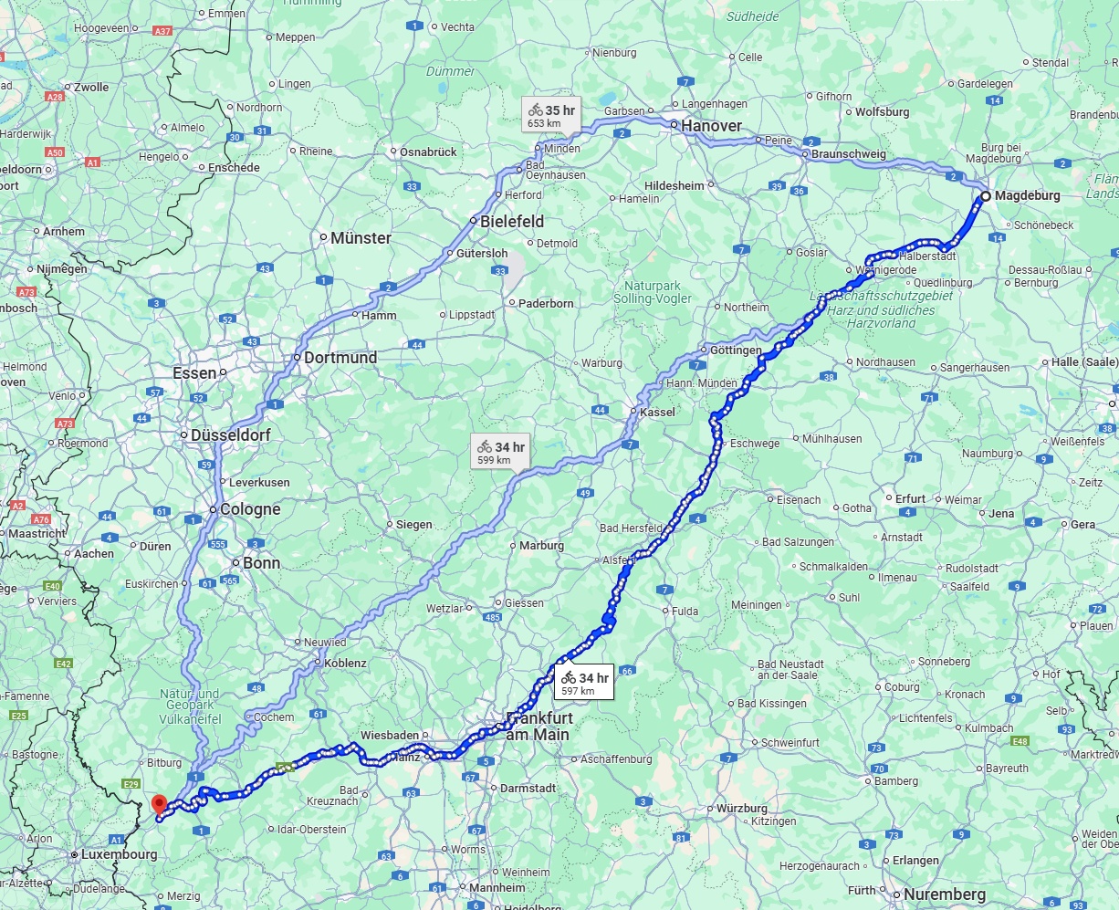 Anreise von Magdeburg Zu Trier Über 
