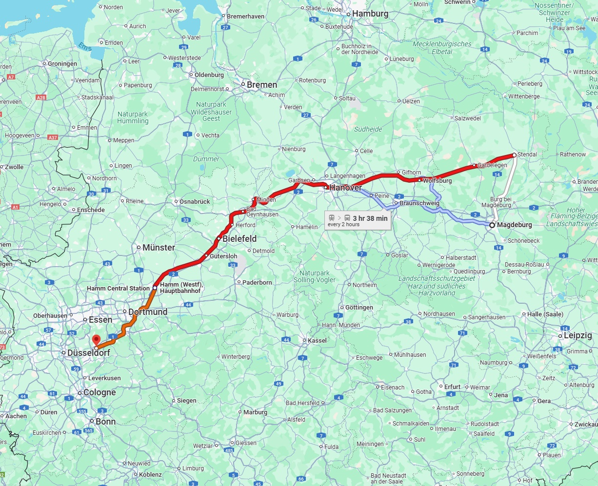 Anreise von Magdeburg Zu Wuppertal Über 