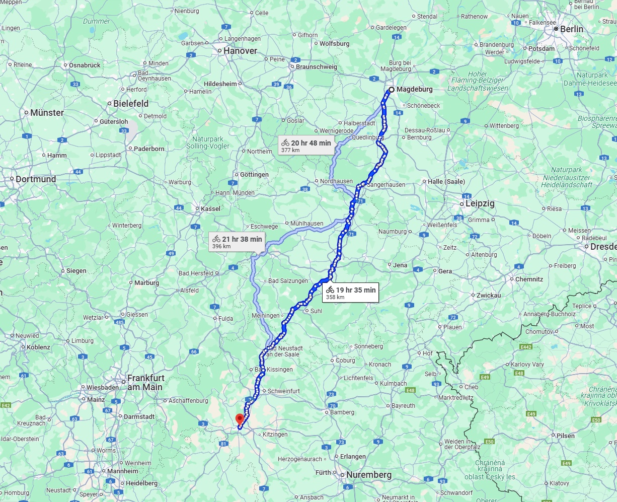 Anreise von Magdeburg Zu Würzburg Über 