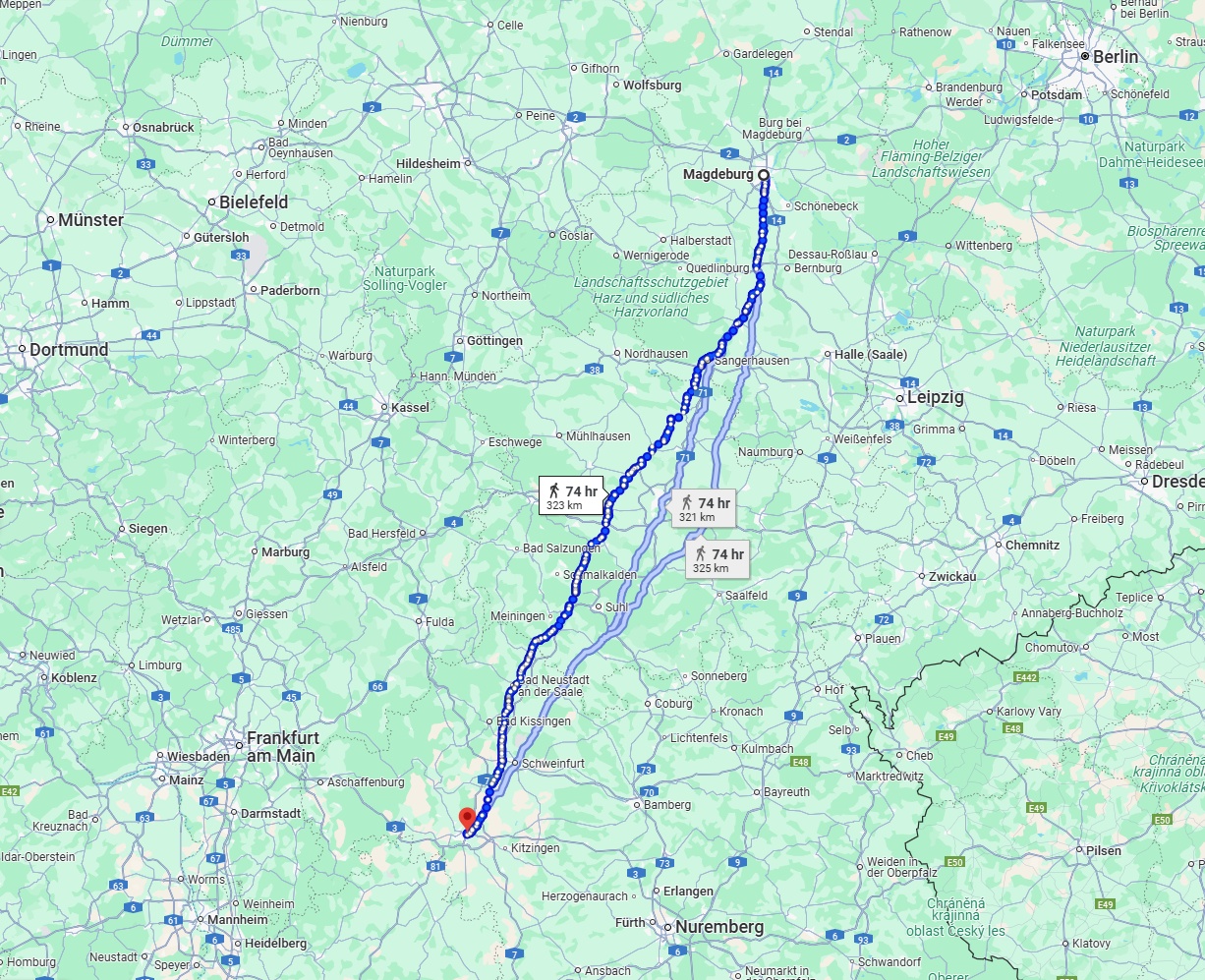 Anreise von Magdeburg Zu Würzburg Über 