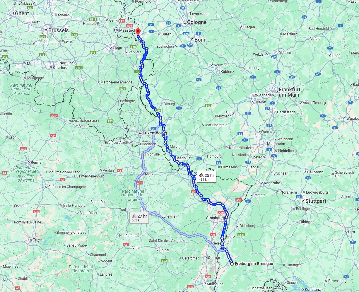 Anreise von Freiburg im Breisgau Zu Aachen Über 