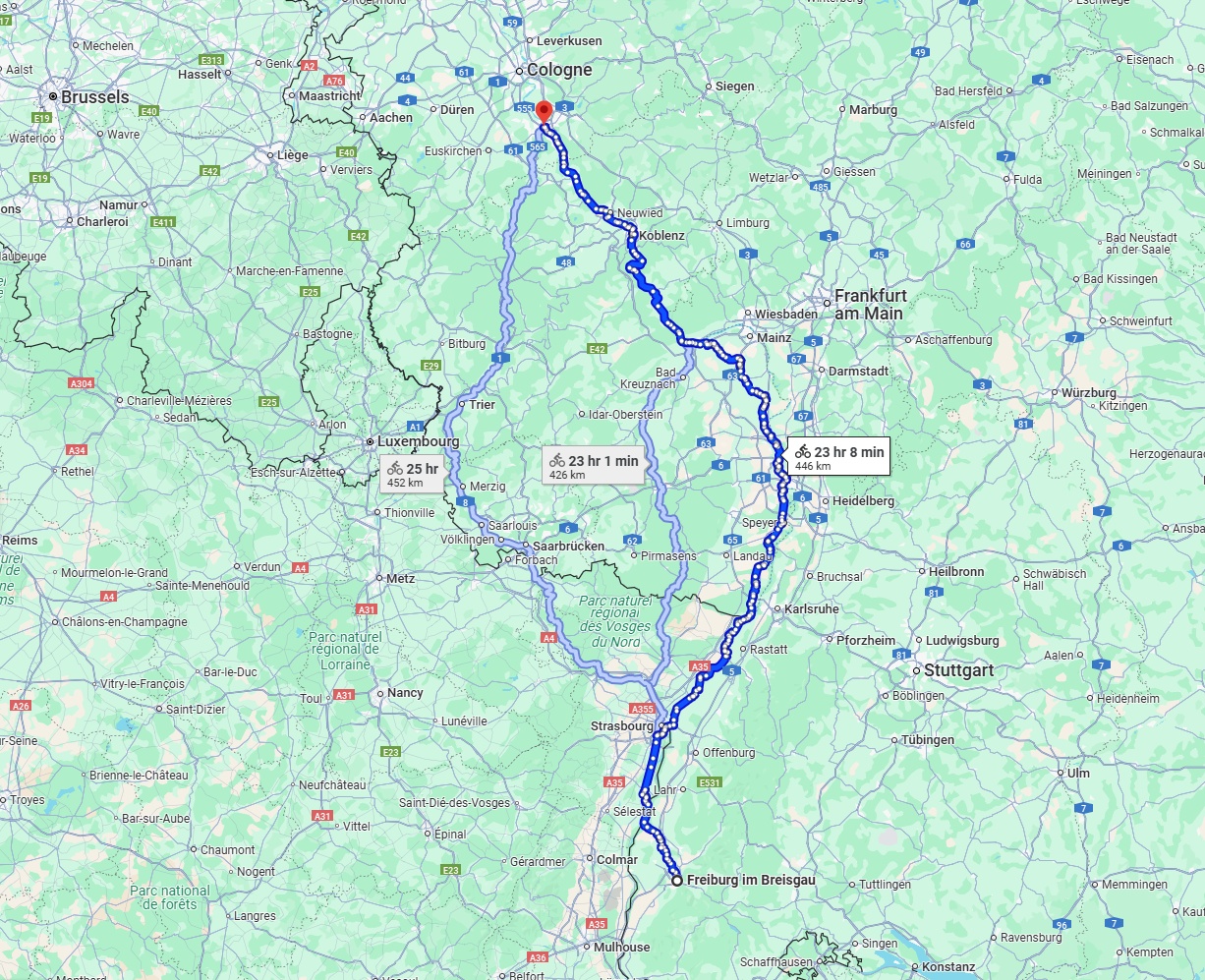 Anreise von Freiburg im Breisgau Zu Bonn Über 