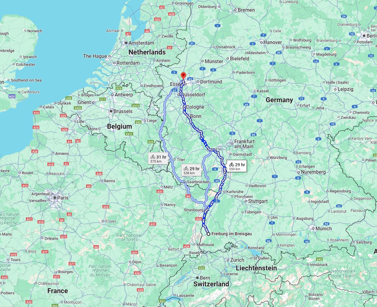 Anreise von Freiburg im Breisgau Zu Bottrop Über 