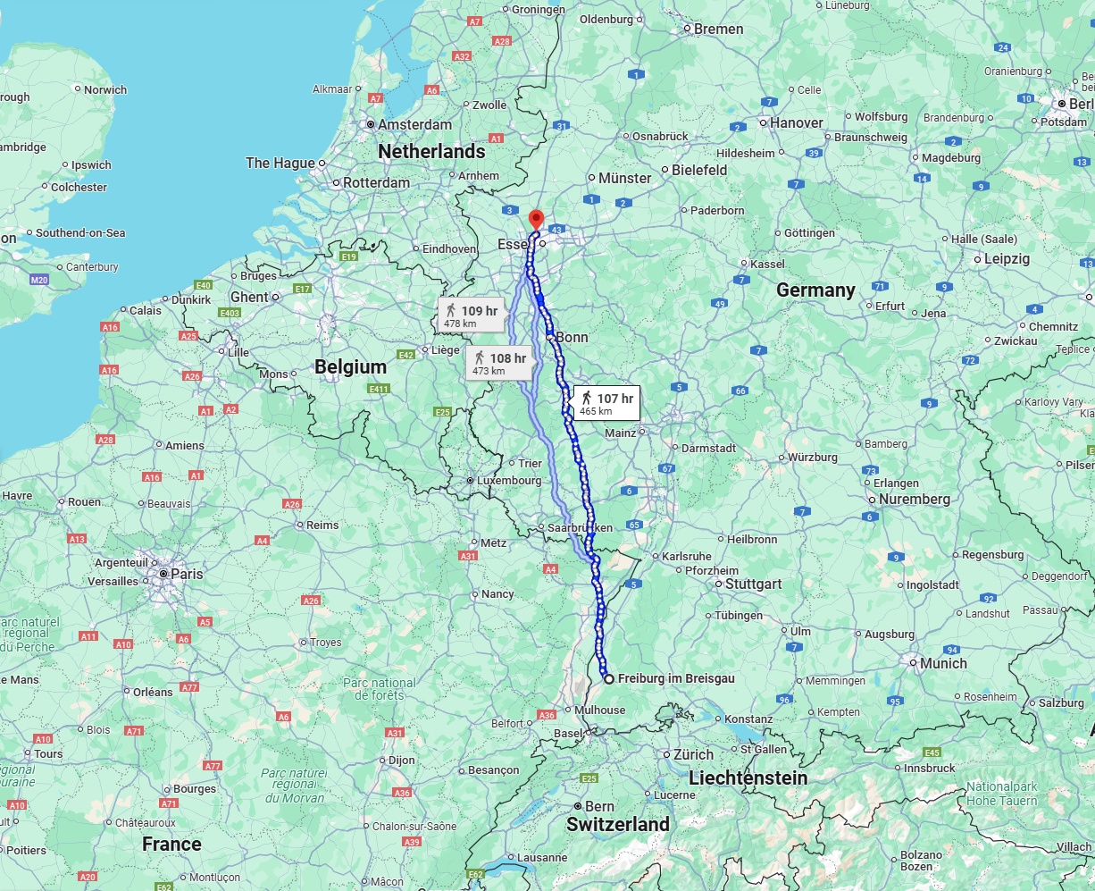 Anreise von Freiburg im Breisgau Zu Bottrop Über 