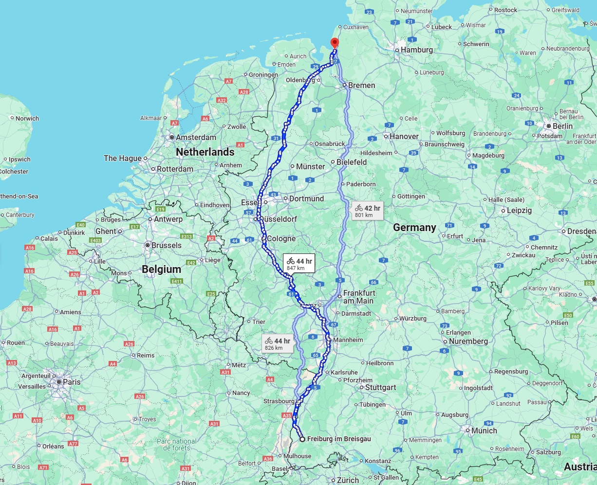 Anreise von Freiburg im Breisgau Zu Bremerhaven Über 