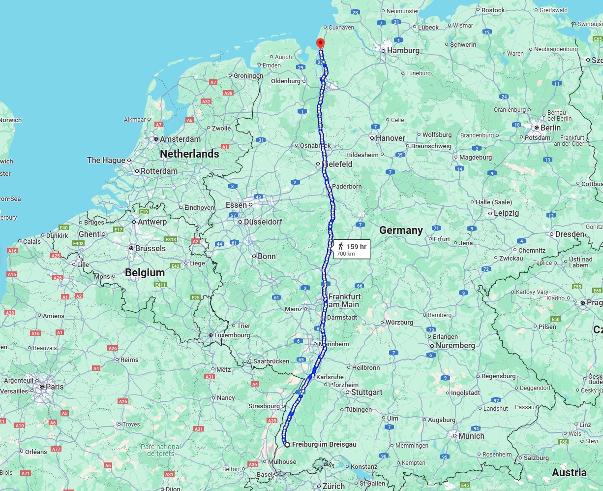 Anreise von Freiburg im Breisgau Zu Bremerhaven Über 