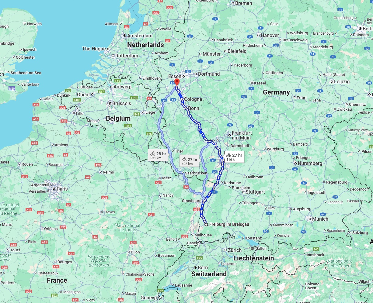 Anreise von Freiburg im Breisgau Zu Düsseldorf Über 