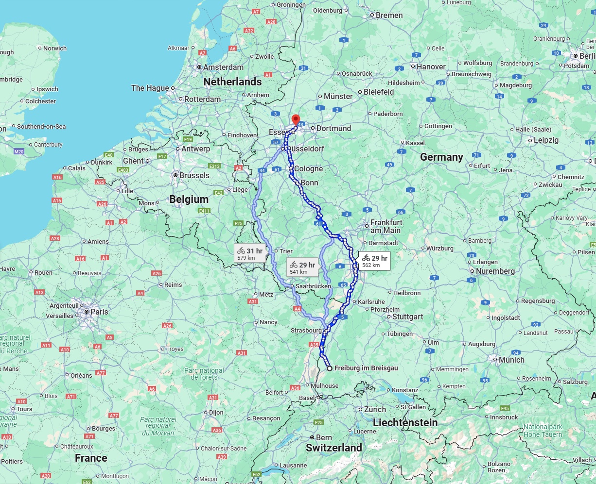 Anreise von Freiburg im Breisgau Zu Gelsenkirchen Über 