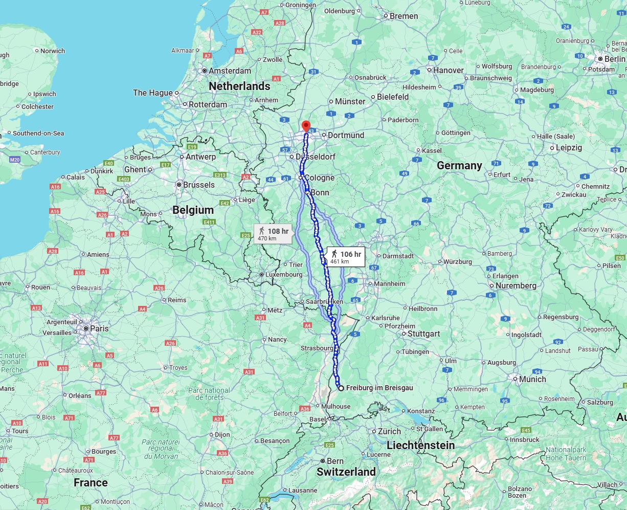Anreise von Freiburg im Breisgau Zu Gelsenkirchen Über 