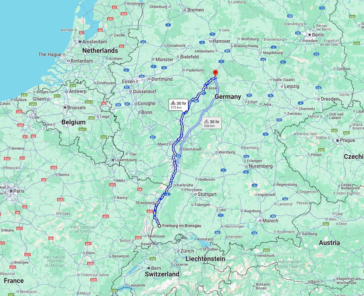 Anreise von Freiburg im Breisgau Zu Göttingen Über 