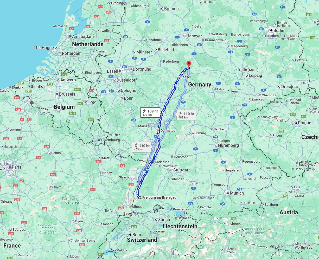 Anreise von Freiburg im Breisgau Zu Göttingen Über 