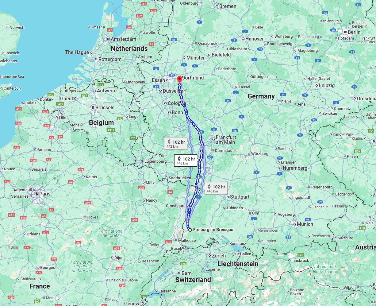 Anreise von Freiburg im Breisgau Zu Hagen Über 