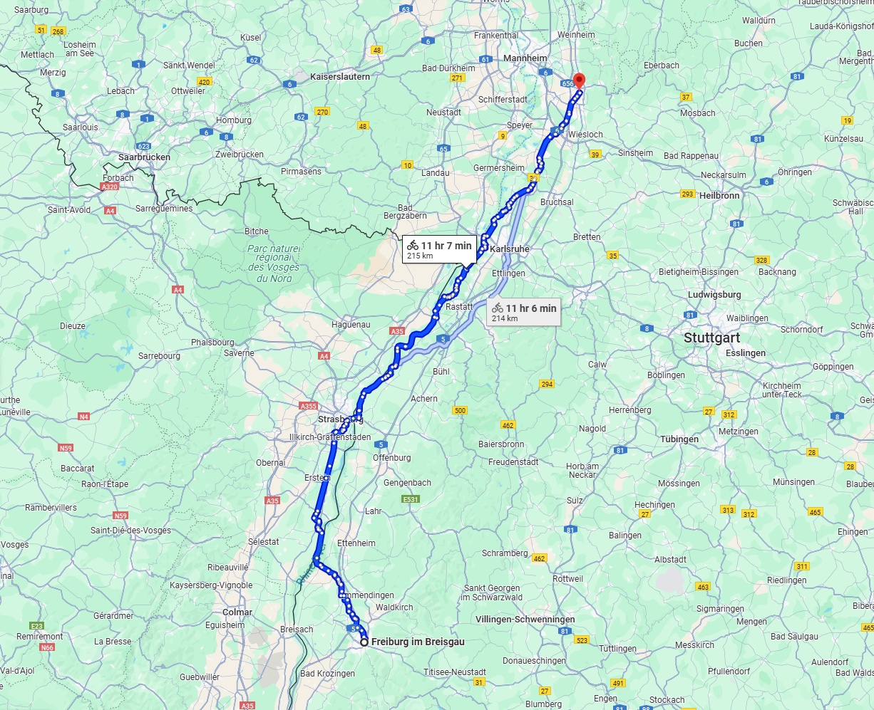 Anreise von Freiburg im Breisgau Zu Heidelberg Über 
