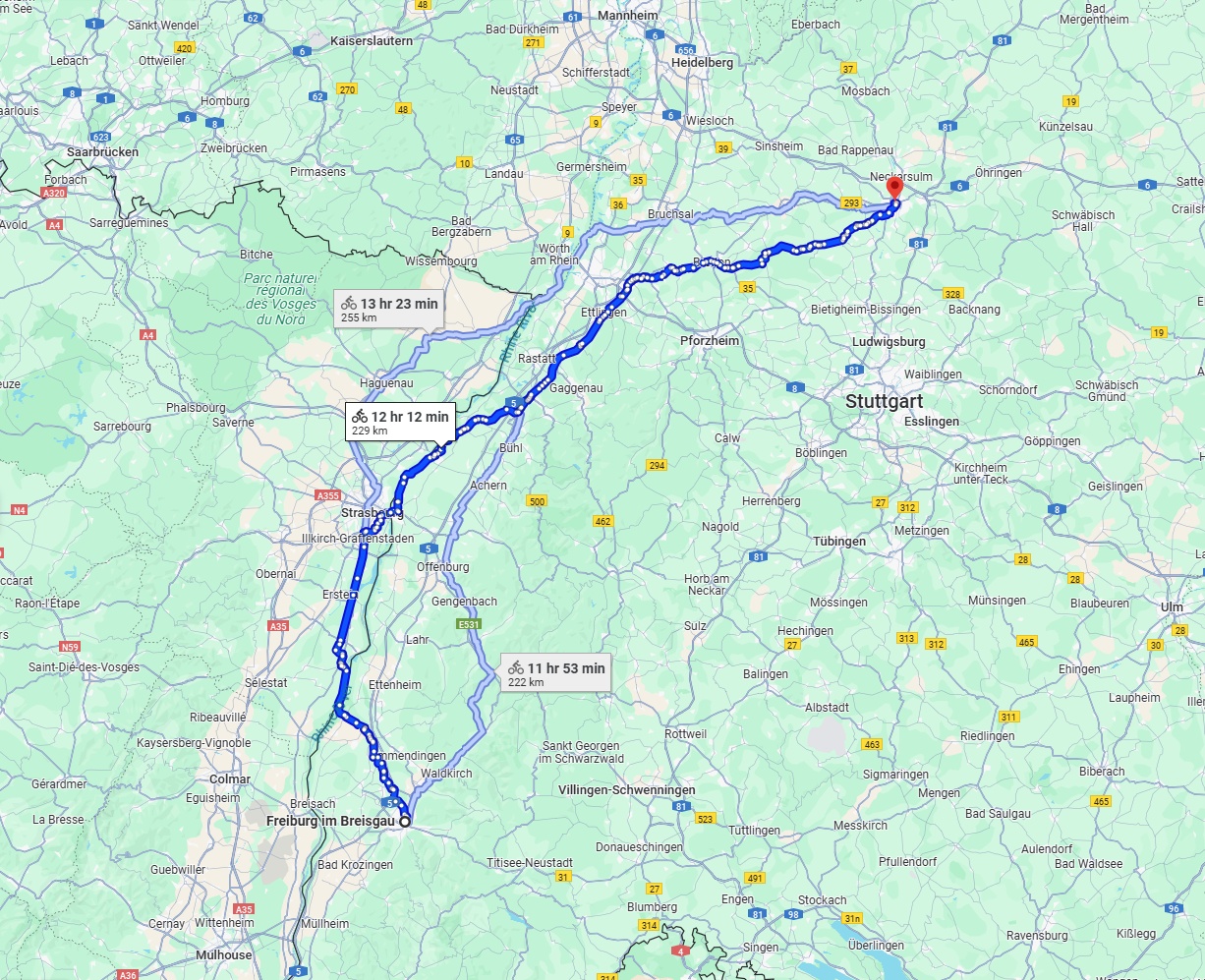 Anreise von Freiburg im Breisgau Zu Heilbronn Über 