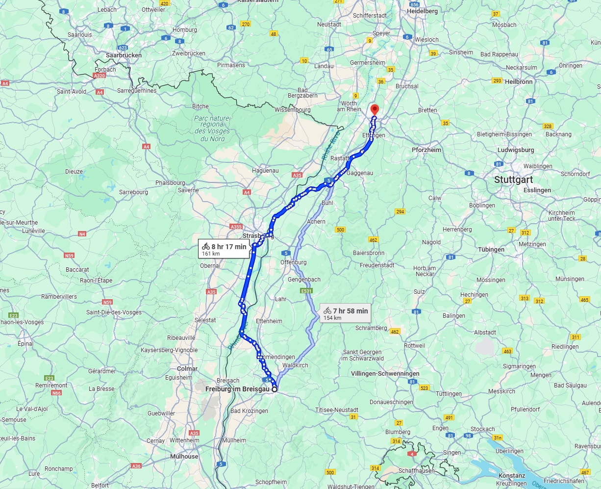 Anreise von Freiburg im Breisgau Zu Karlsruhe Über 