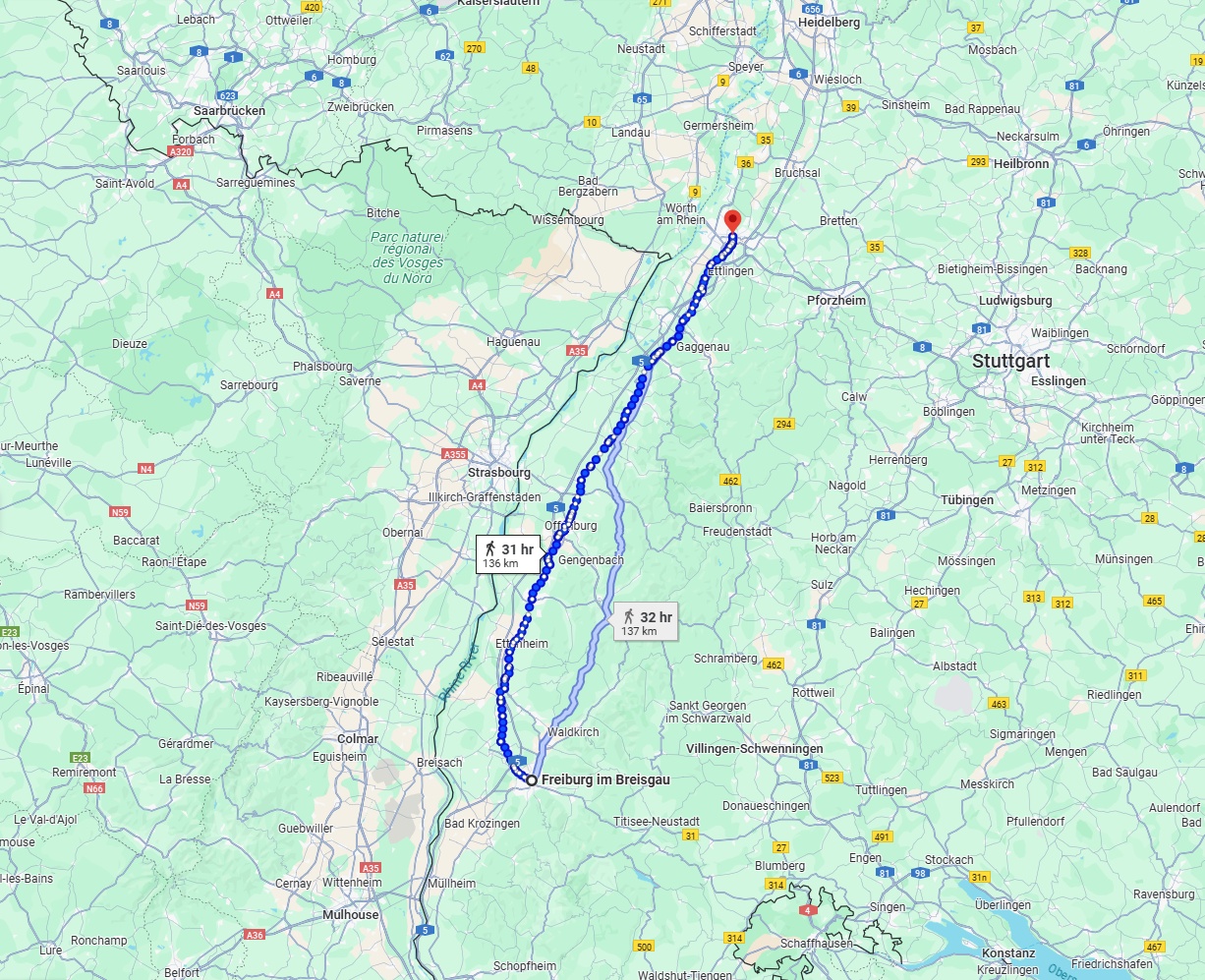 Anreise von Freiburg im Breisgau Zu Karlsruhe Über 