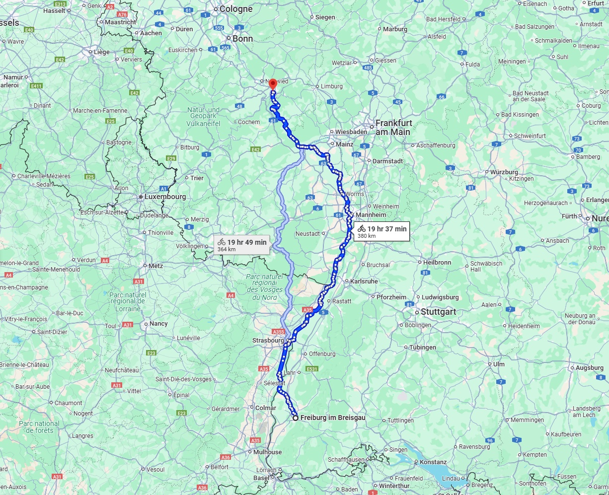 Anreise von Freiburg im Breisgau Zu Koblenz Über 