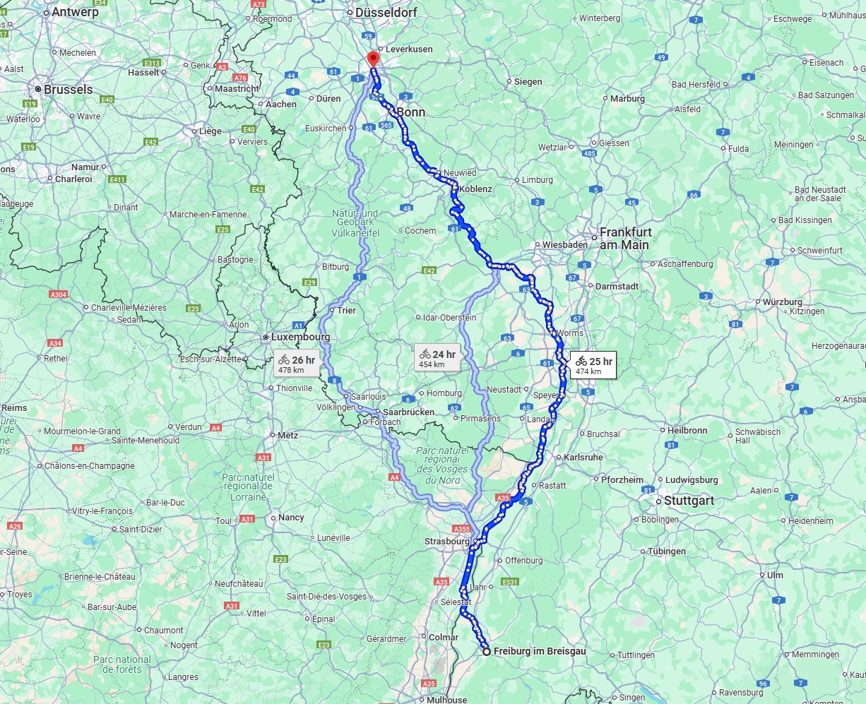 Anreise von Freiburg im Breisgau Zu Köln Über 