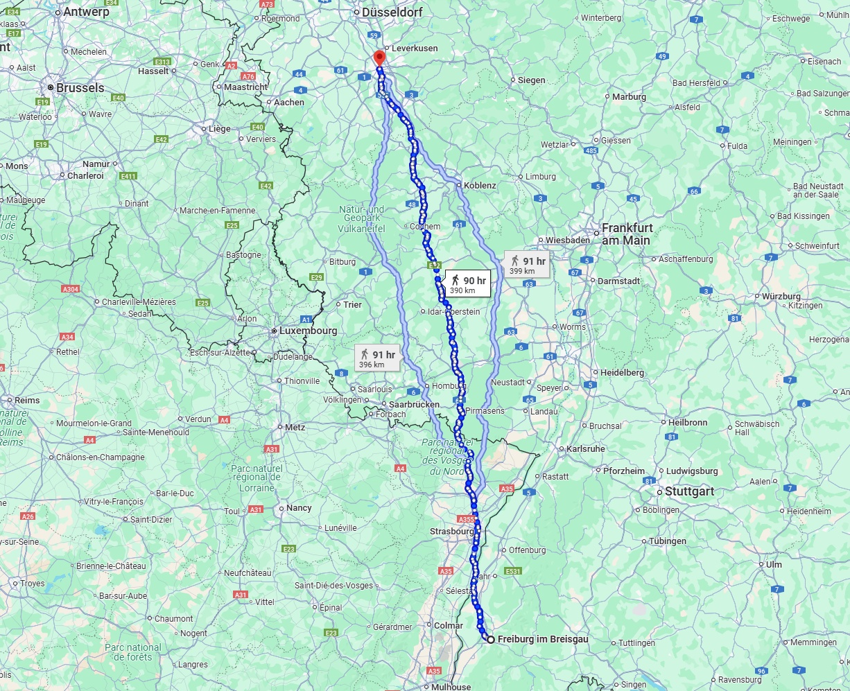 Anreise von Freiburg im Breisgau Zu Köln Über 