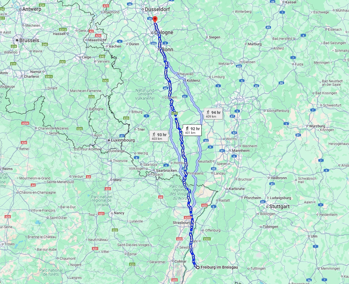 Anreise von Freiburg im Breisgau Zu Leverkusen Über 