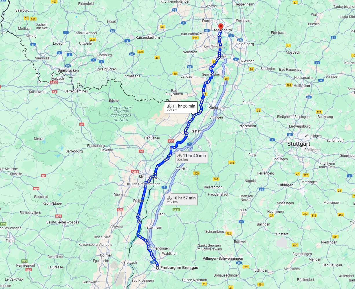 Anreise von Freiburg im Breisgau Zu Ludwigshafen am Rhein Über 