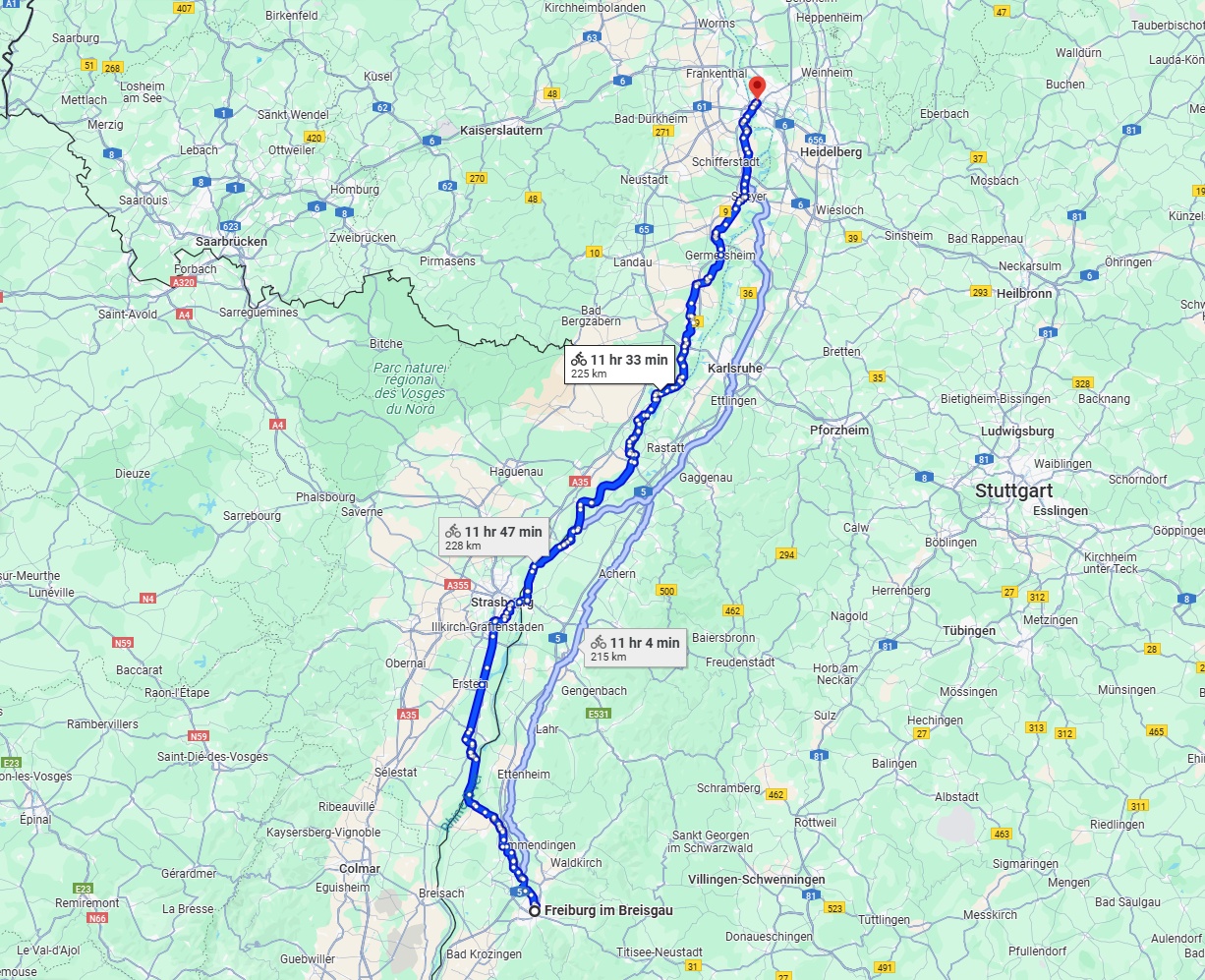 Anreise von Freiburg im Breisgau Zu Mannheim Über 