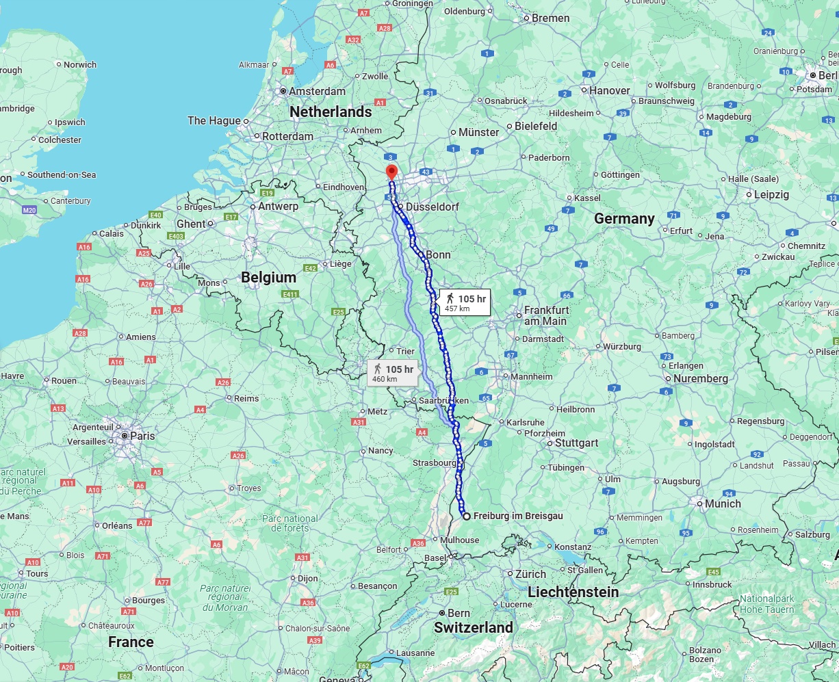 Anreise von Freiburg im Breisgau Zu Moers Über 