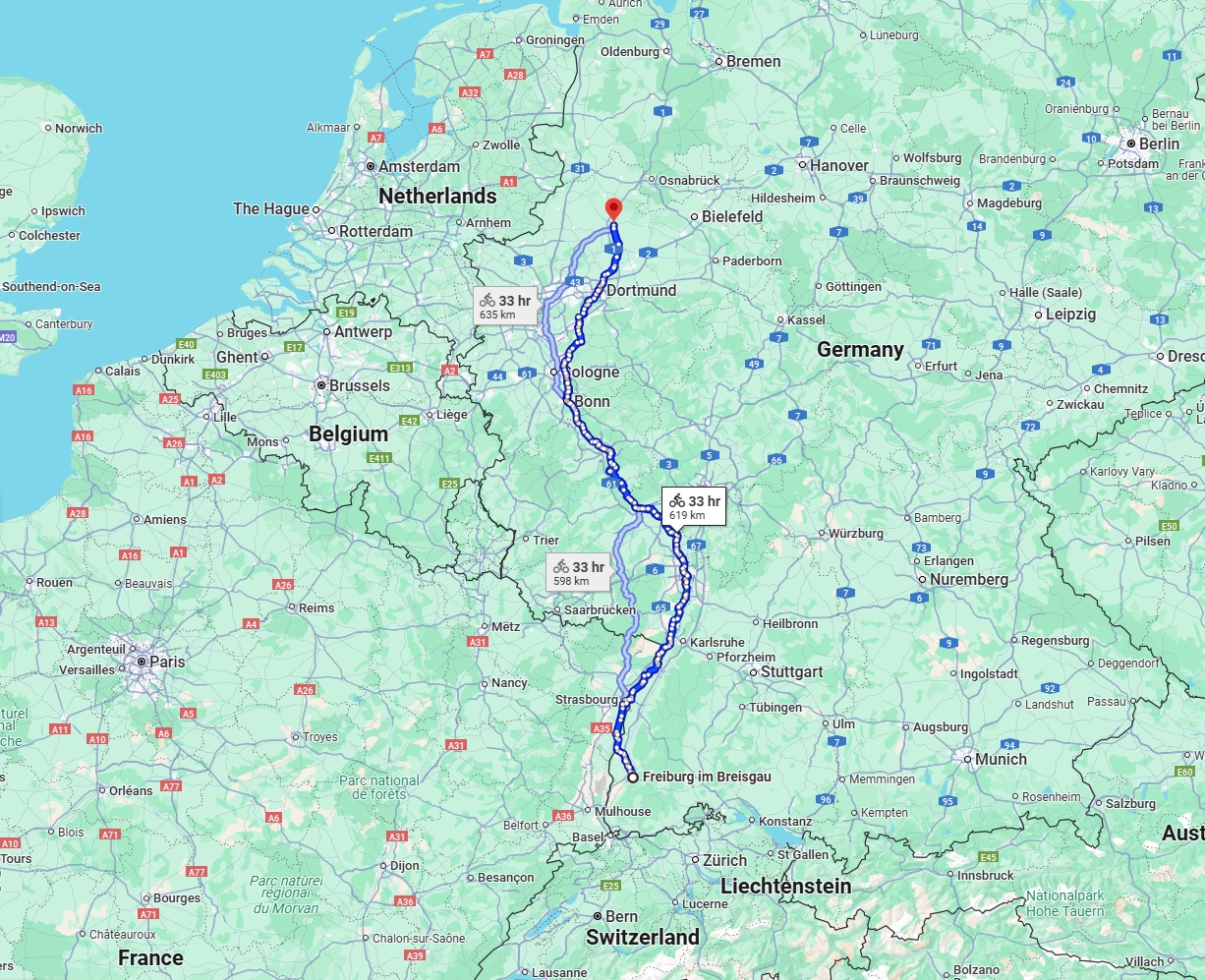 Anreise von Freiburg im Breisgau Zu Münster Über 