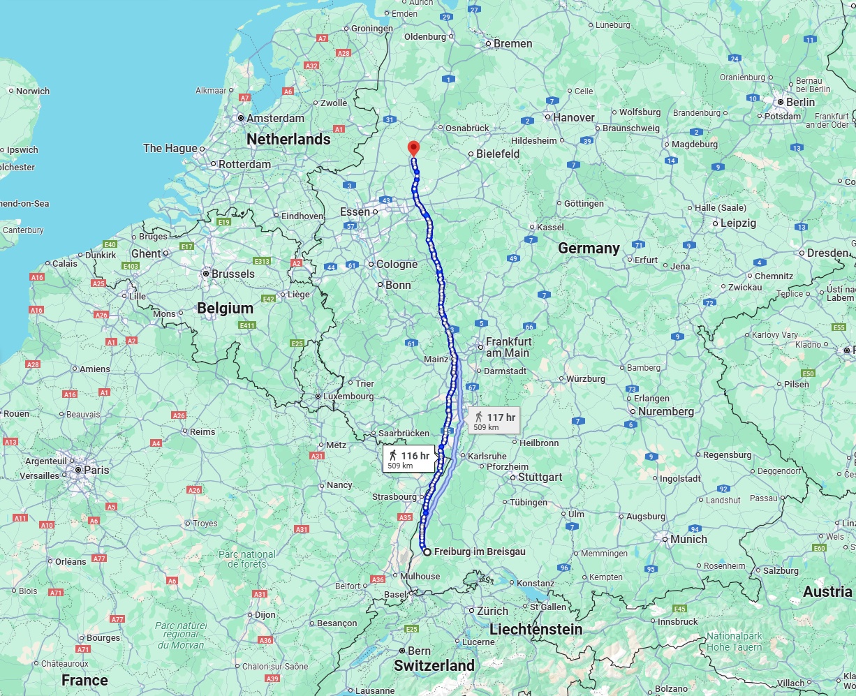 Anreise von Freiburg im Breisgau Zu Münster Über 
