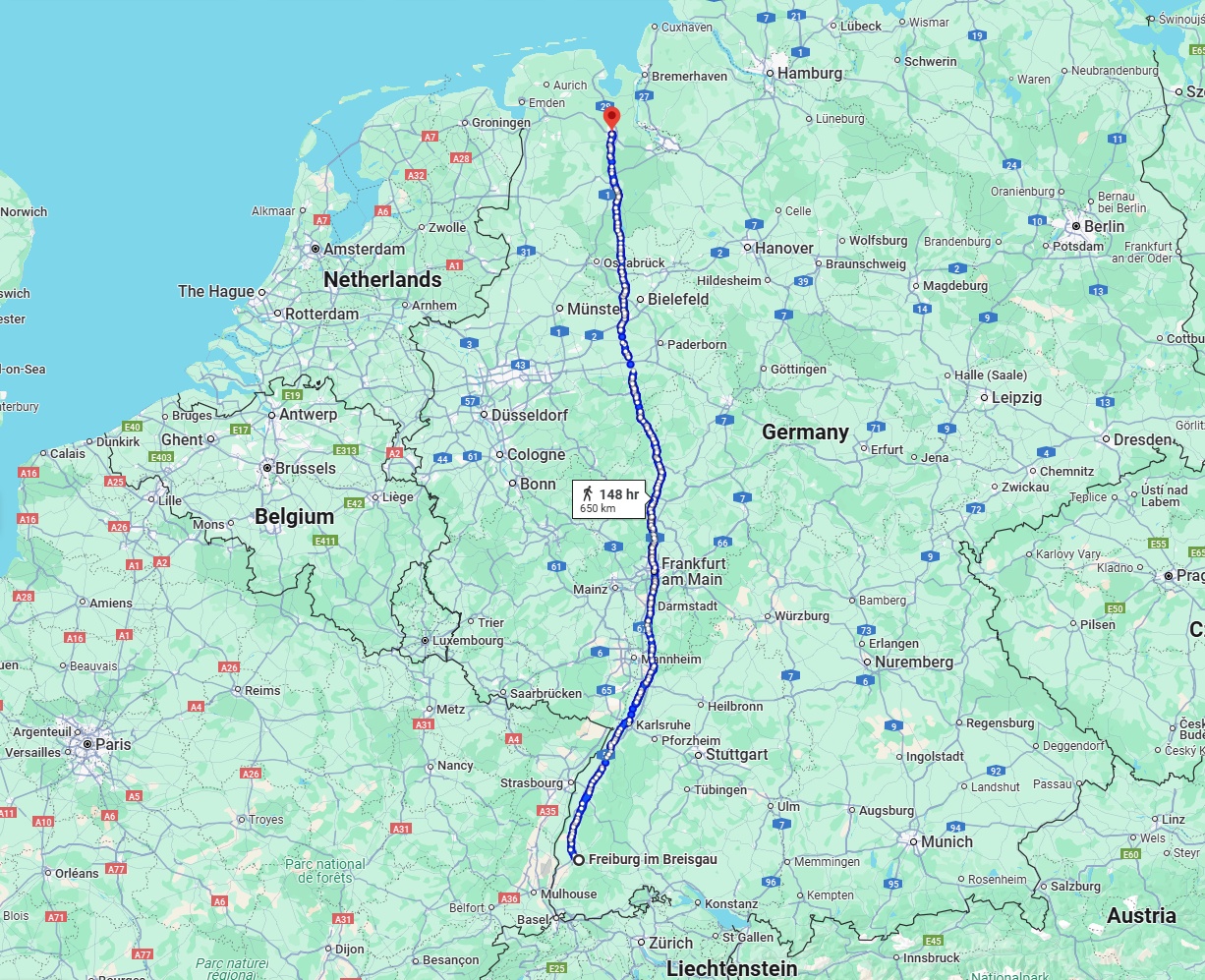 Anreise von Freiburg im Breisgau Zu Oldenburg Über 