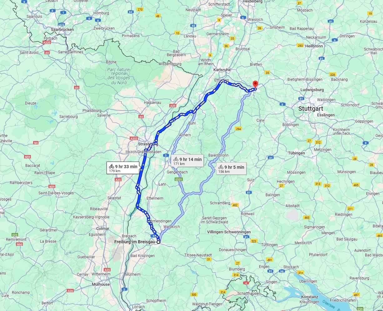 Anreise von Freiburg im Breisgau Zu Pforzheim Über 