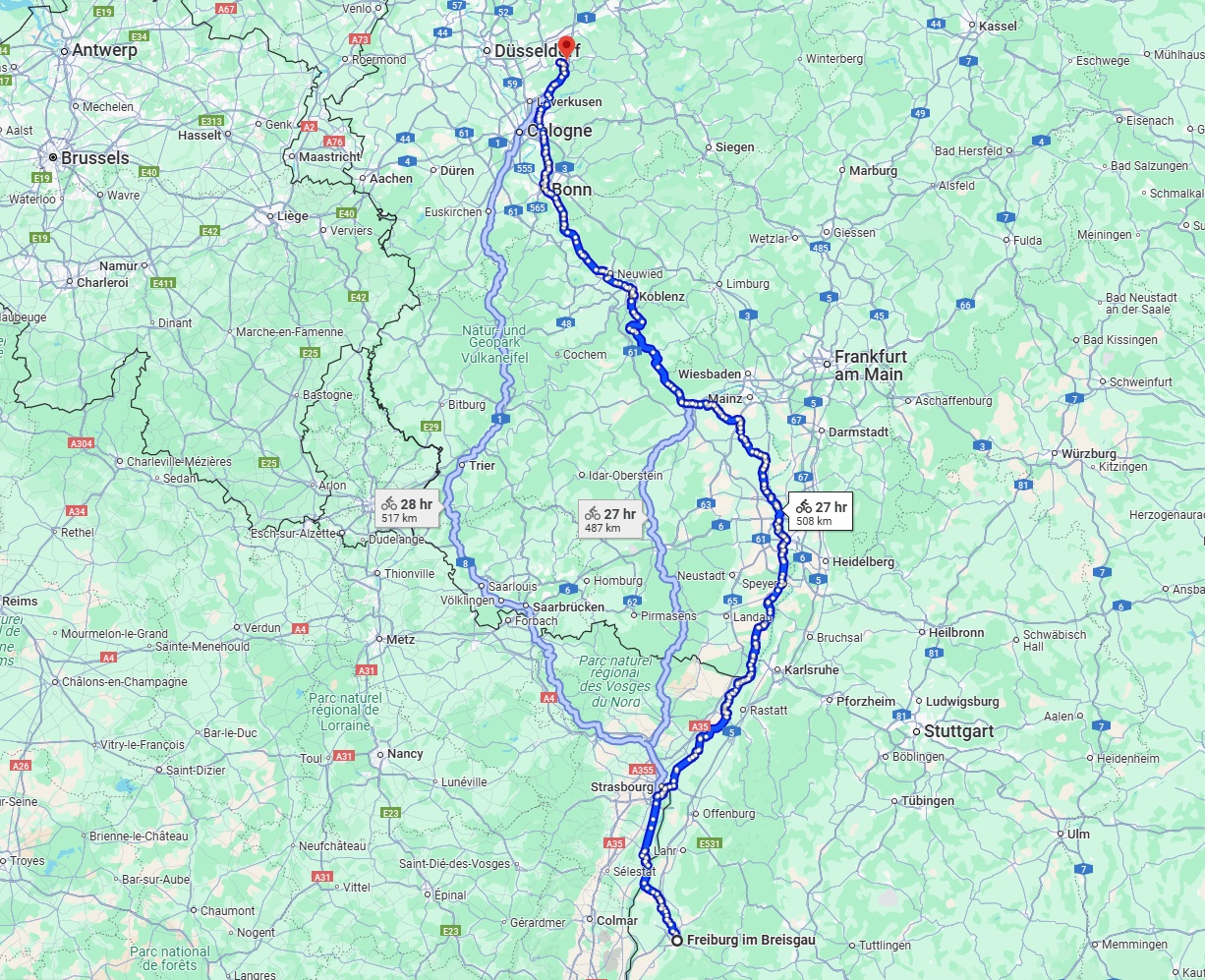 Anreise von Freiburg im Breisgau Zu Remscheid Über 