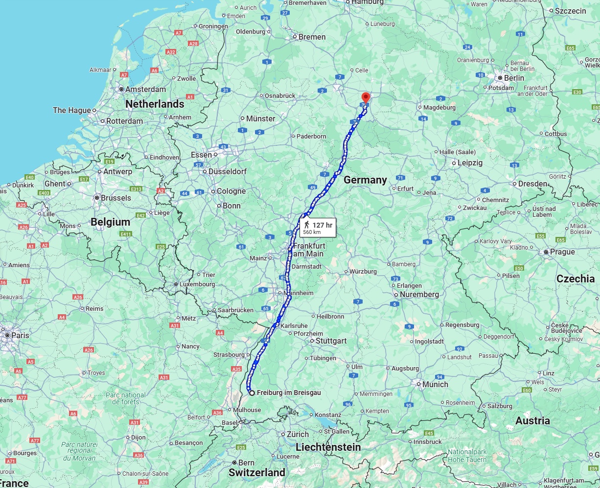 Anreise von Freiburg im Breisgau Zu Salzgitter Über 