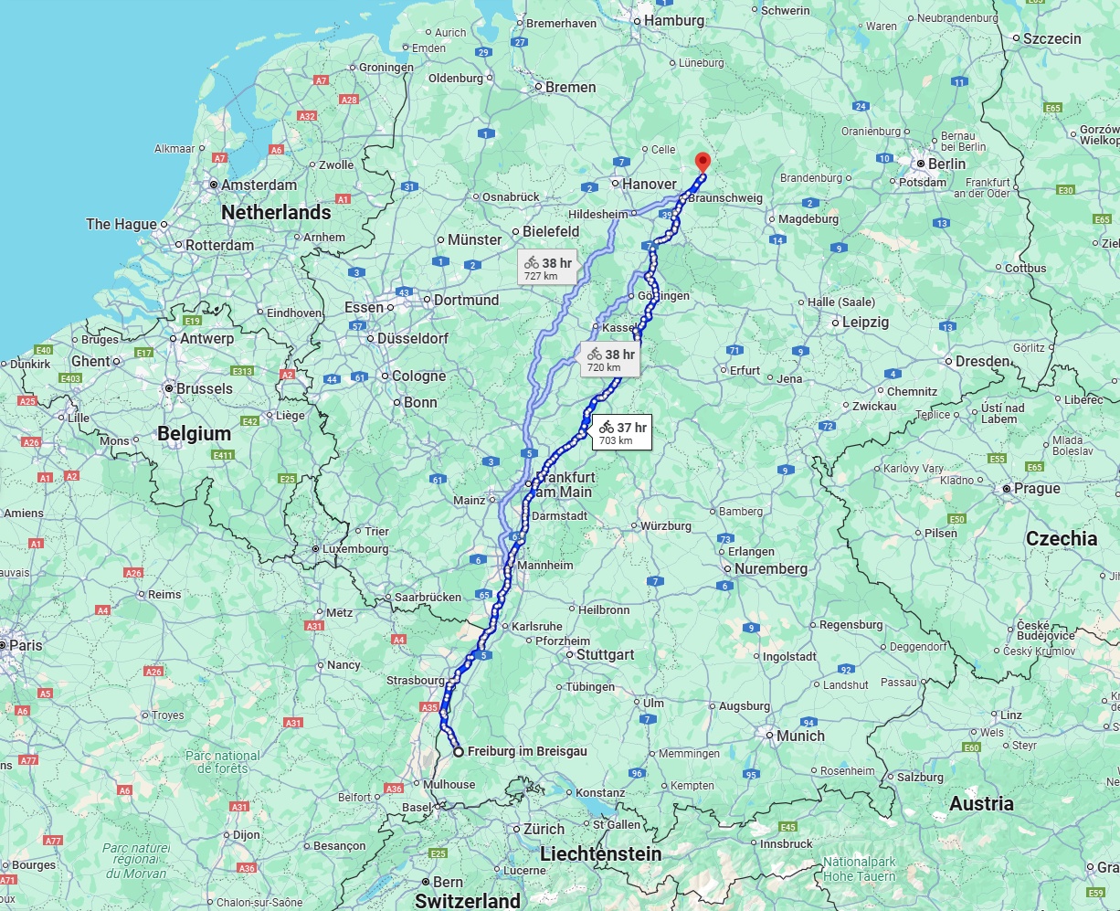 Anreise von Freiburg im Breisgau Zu Wolfsburg Über 