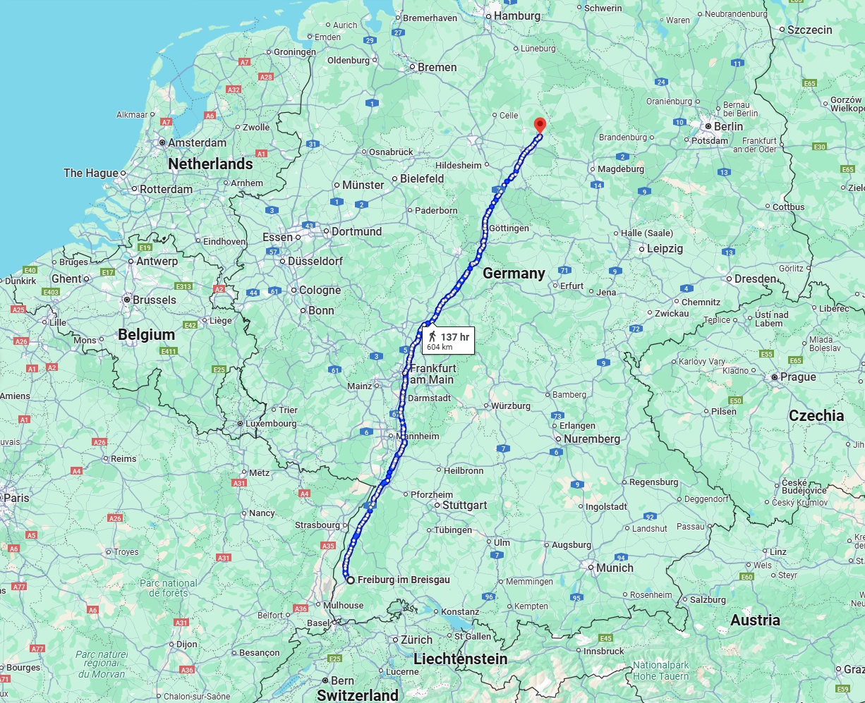 Anreise von Freiburg im Breisgau Zu Wolfsburg Über 