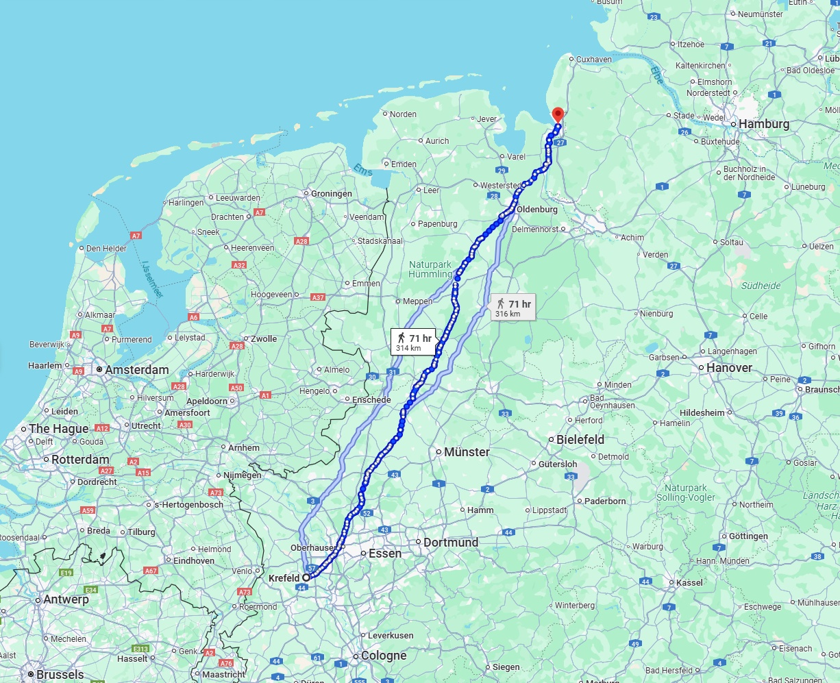 Anreise von Krefeld Zu Bremerhaven Über 