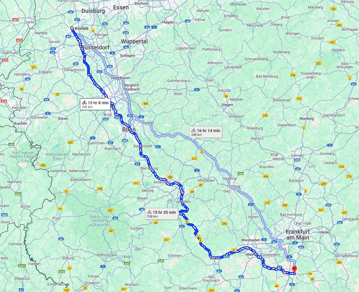 Anreise von Krefeld Zu Darmstadt Über 