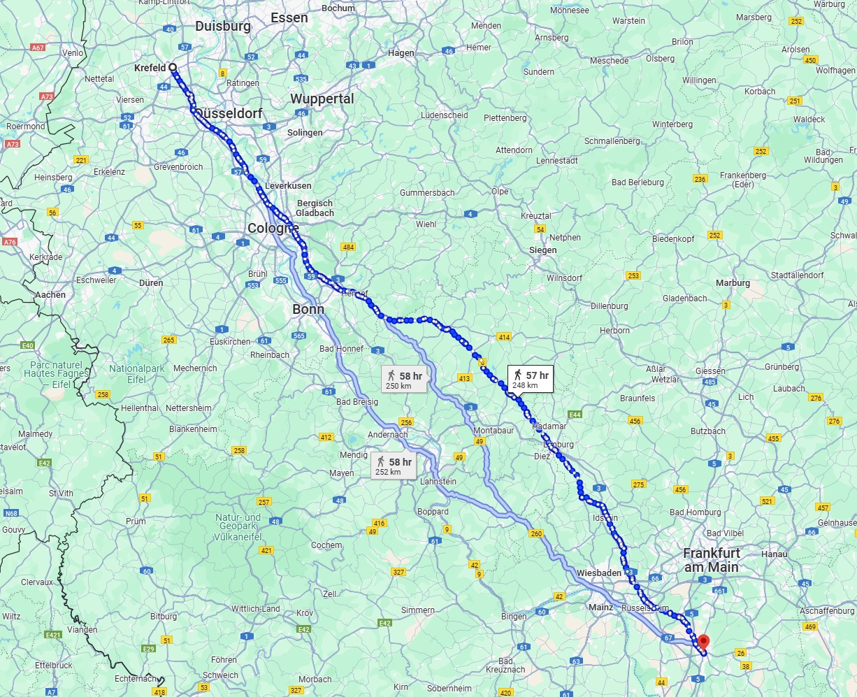 Anreise von Krefeld Zu Darmstadt Über 