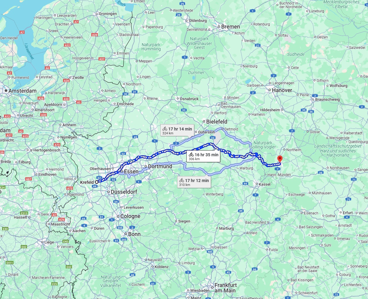 Anreise von Krefeld Zu Göttingen Über 