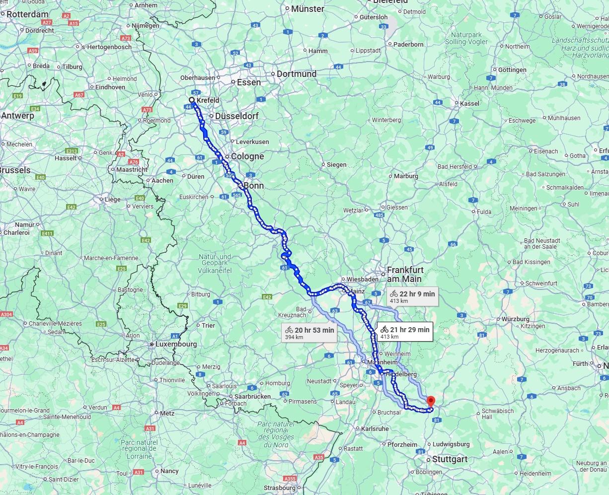 Anreise von Krefeld Zu Heilbronn Über 