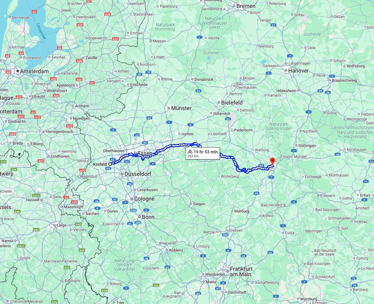 Anreise von Krefeld Zu Kassel Über 