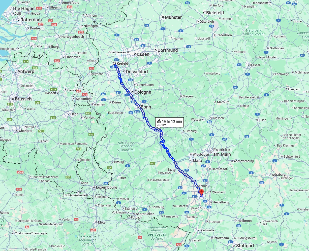 Anreise von Krefeld Zu Mannheim Über 