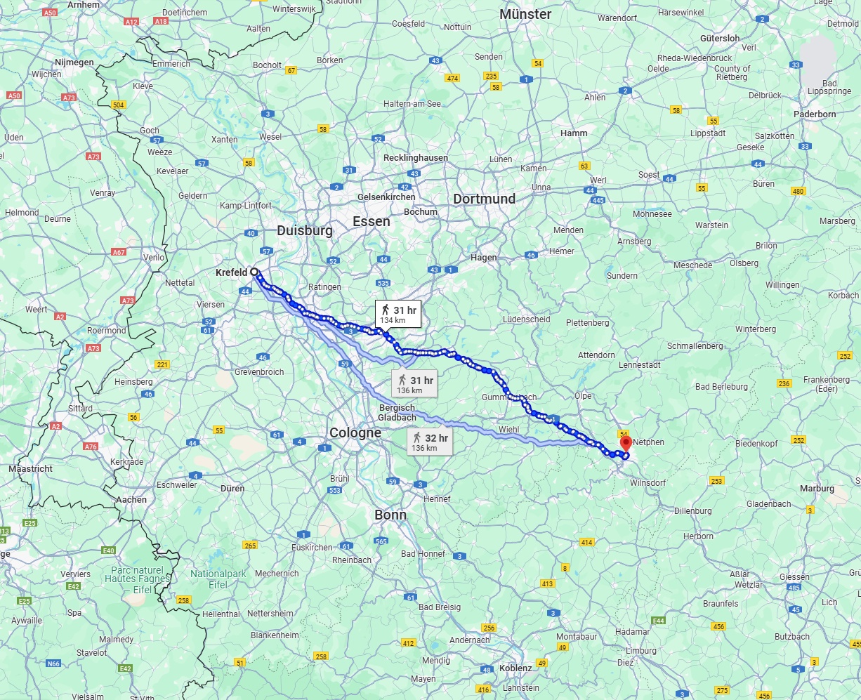 Anreise von Krefeld Zu Siegen Über 