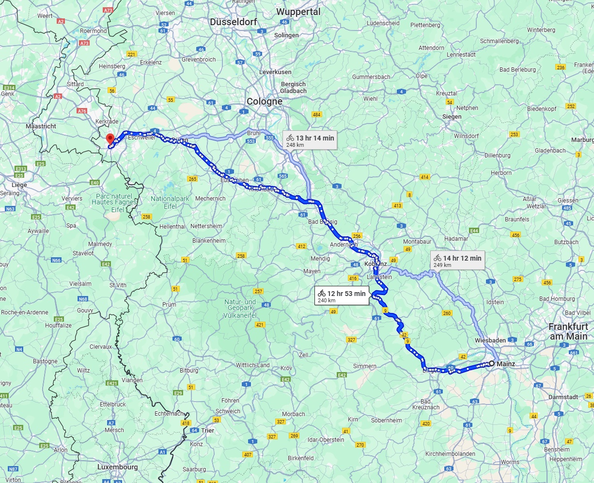 Anreise von Mainz Zu Aachen Über 