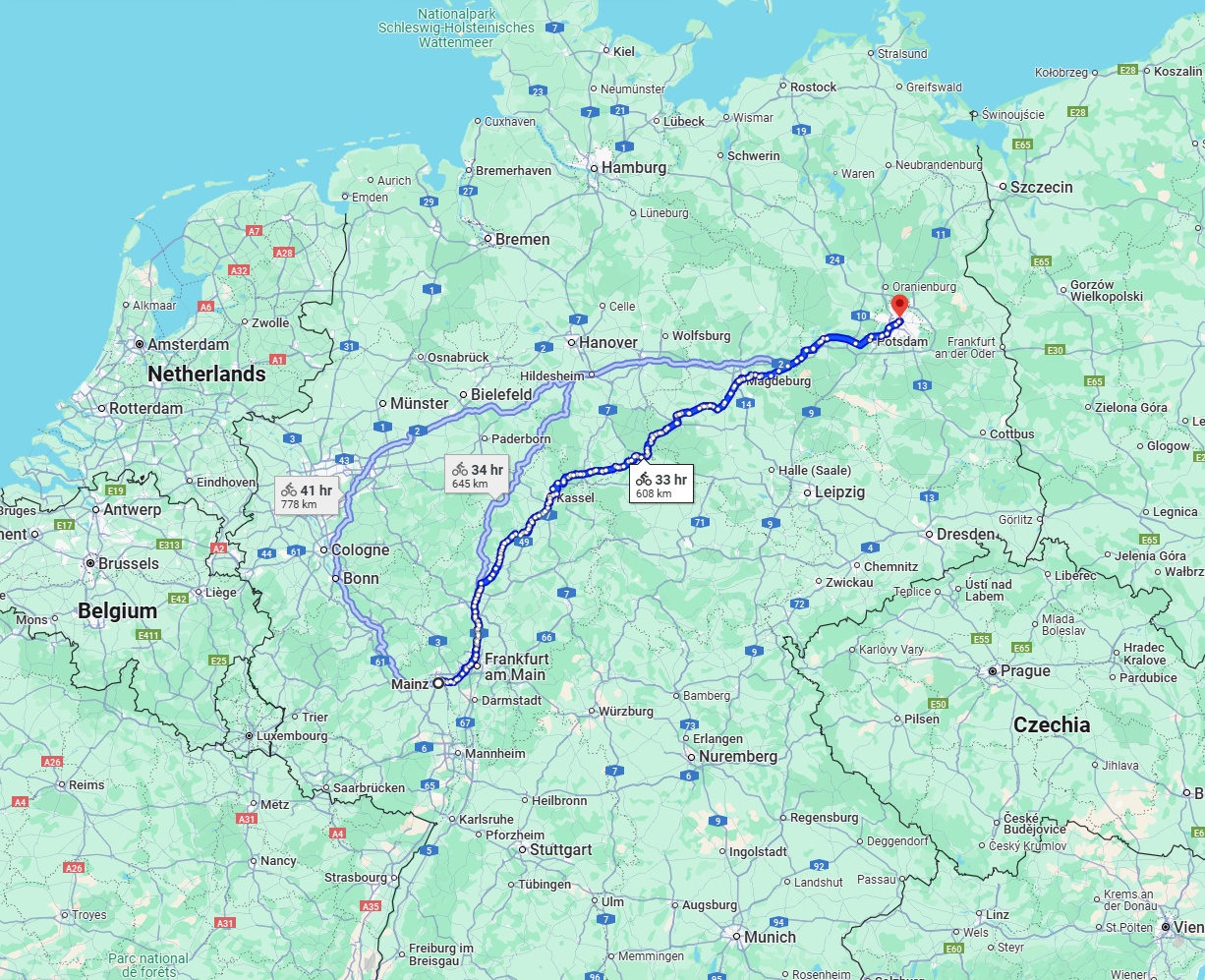 Anreise von Mainz Zu Berlin Über 