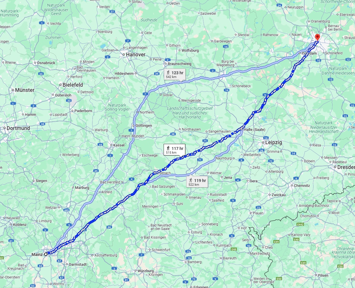 Anreise von Mainz Zu Berlin Über 