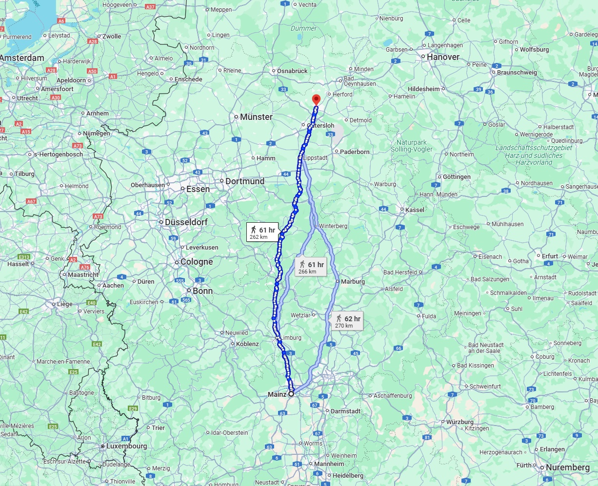 Anreise von Mainz Zu Bielefeld Über 