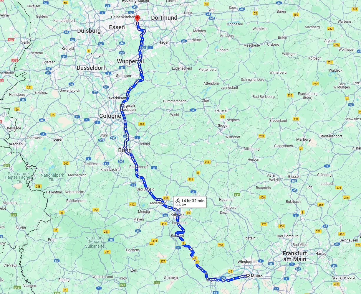 Anreise von Mainz Zu Bochum Über 