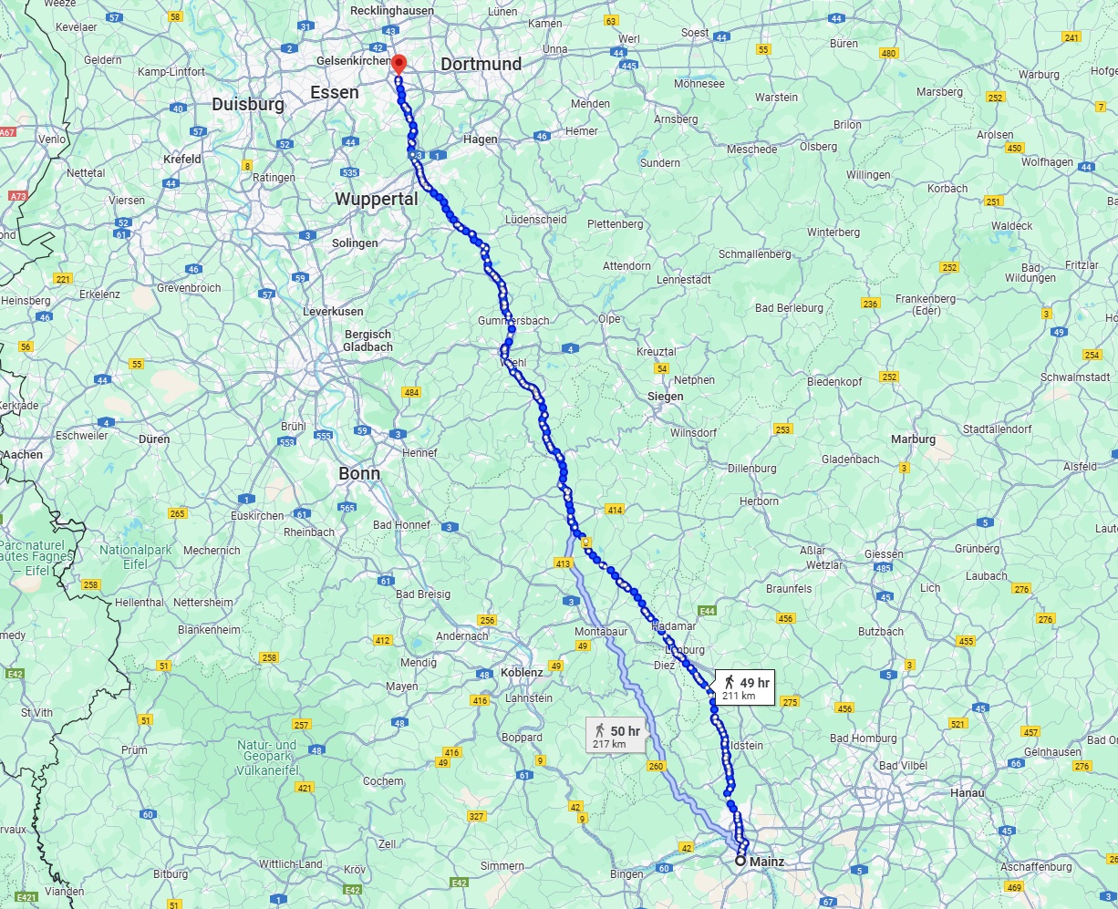 Anreise von Mainz Zu Bochum Über 